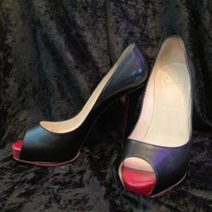 very prive peep toe louboutins